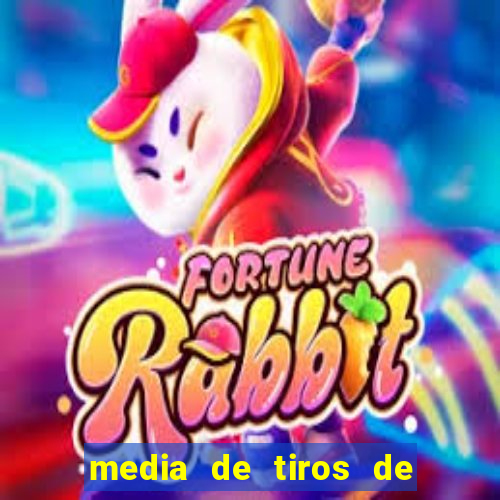 media de tiros de meta por jogo