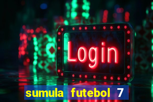 sumula futebol 7 society excel