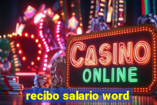 recibo salario word