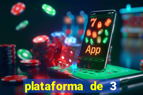 plataforma de 3 reais jogo