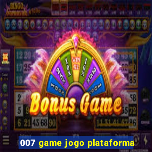 007 game jogo plataforma