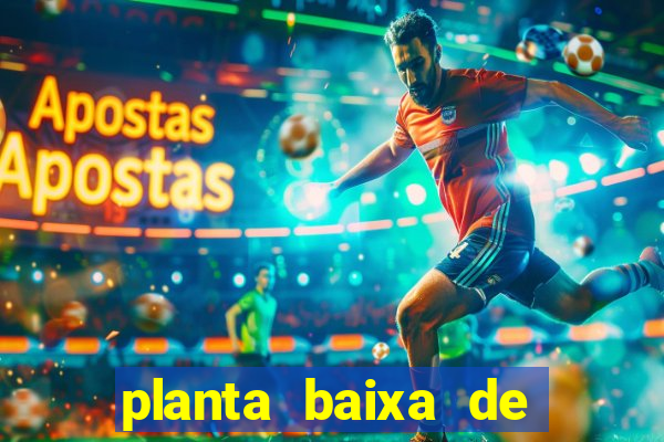 planta baixa de campo de futebol society