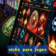 nicks para jogos de tiro