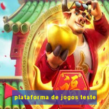 plataforma de jogos teste