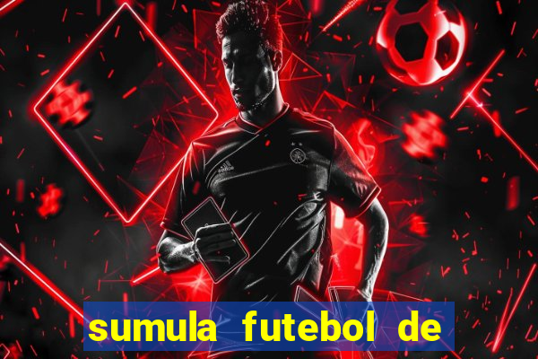 sumula futebol de campo word