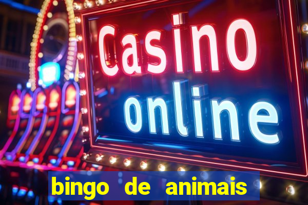 bingo de animais para educa??o infantil