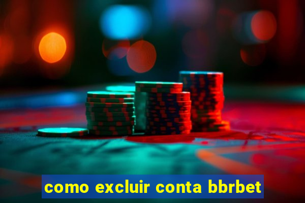 como excluir conta bbrbet